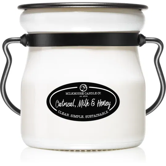 Milkhouse Candle Co. Creamery Oatmeal, Milk & Honey lumânare parfumată Cream Jar 142 g
