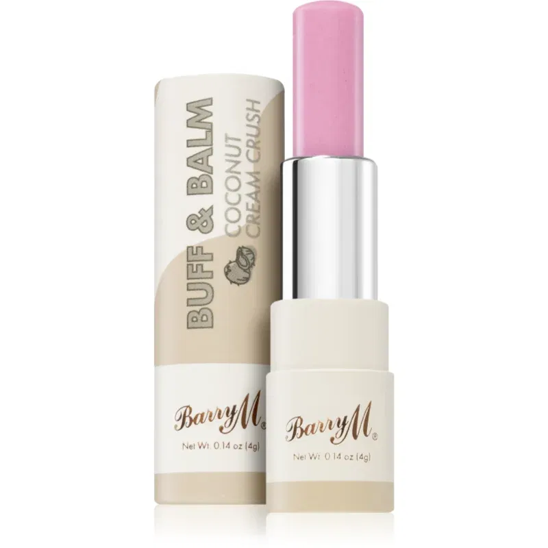 Barry M Buff & Balm balsam pentru netezirea buzelor pentru volum culoare Coconut Cream Crush 4 ml