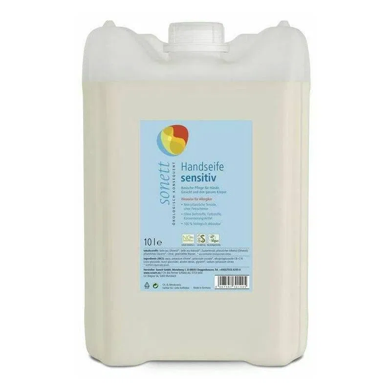 Sapun lichid - gel de dus ecologic SENSITIVE 10L - Sonett