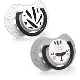 LOVI Salt & Pepper suzetă 6-18 m 2 buc