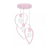 Lustra din metal Amore 99549, roz, 3 x E27, 40 cm