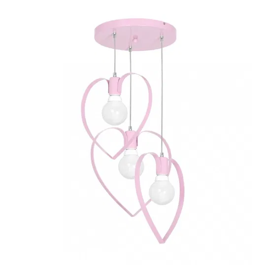 Lustra din metal Amore 99549, roz, 3 x E27, 40 cm
