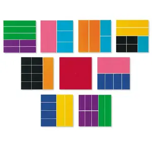 Joc matematic Learning Resources Geometria fractiilor - Patrate