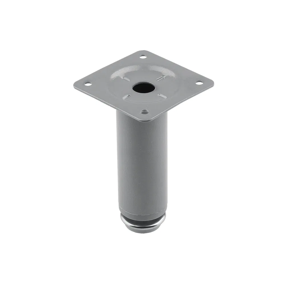 Picior rotund satin-argint C911 D30 x 50 mm