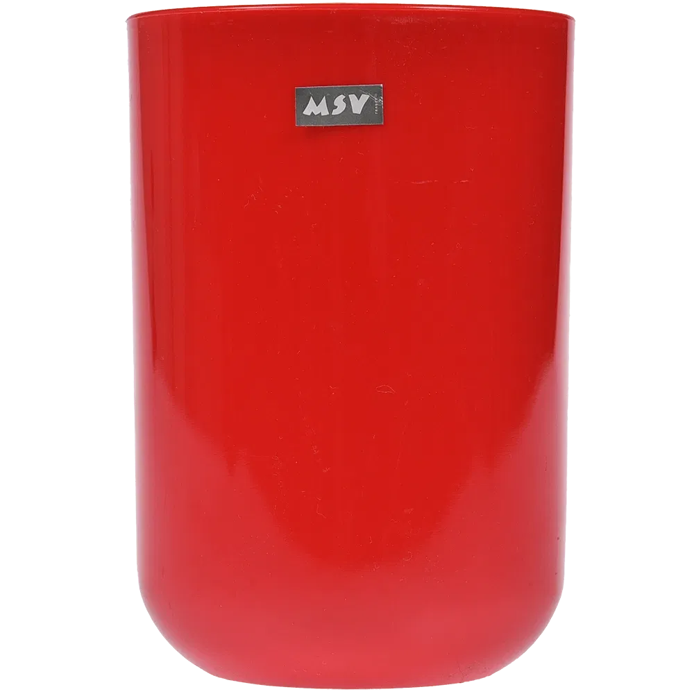 Pahar de baie MSV Inagua, plastic, rosu