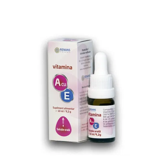 Vitamina A cu E solutie orala, 10ml - Renans