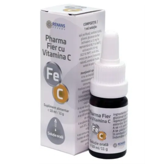 Fier cu Vitamina C solutie orala, 10ml - Renans