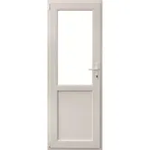 Usa PVC secundara, alb, 96 x 204 cm, stanga, geam 2/3