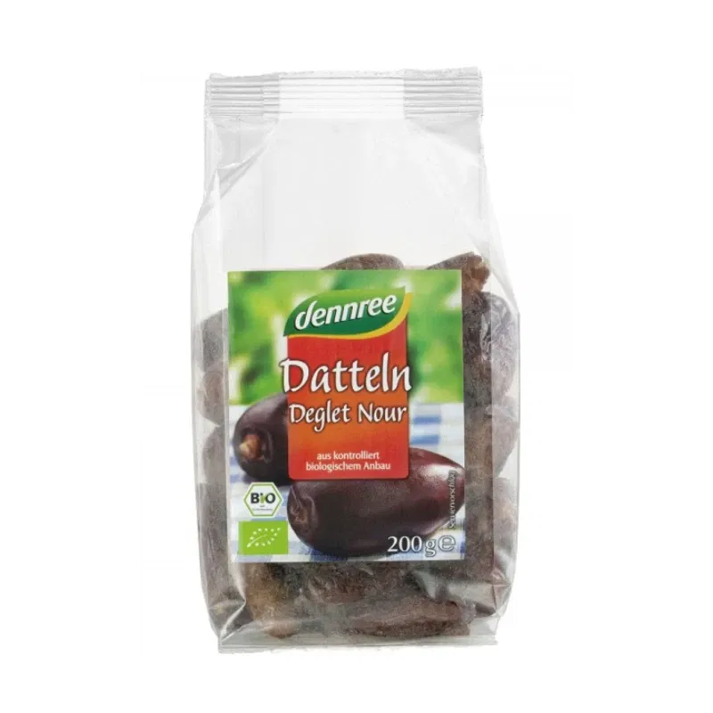 Curmale Deglet Nour, fara samburi, 200g - Dennree