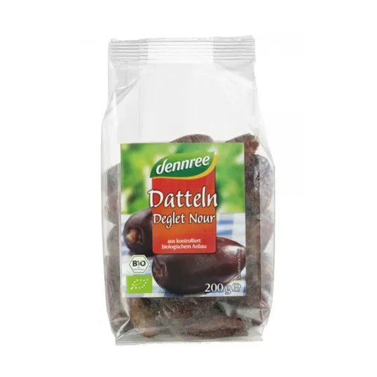 Curmale Deglet Nour, fara samburi, 200g - Dennree