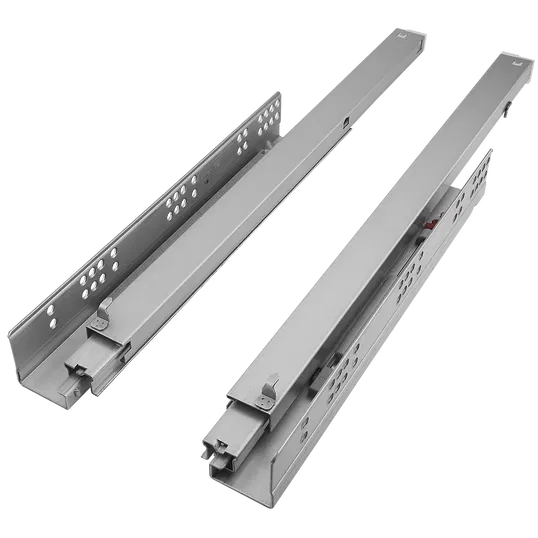 Glisiera FGV, extractie totala, cu amortizare, metal, crom, 500 mm