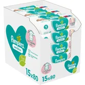 Pampers Sensitive Șervețele umede pentru copii pentru piele sensibila 15x80 buc