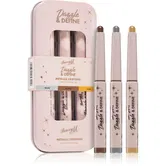 Barry M Dazzle & Define Metallic Crayon creion metalic pentru ochi ambalaj economic 3 x 1,4 g