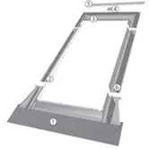 Rama etansare Fakro EZV-A, pentru acoperisuri ondulate, aluminiu, 66 x 118 cm