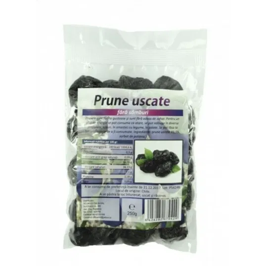 Prune Fara Samburi, 250g - Deco