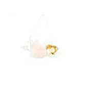 Decoratiune Craciun in forma de ingeras, cu agatatoare, roz, 17 x 12 x 4 cm