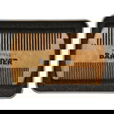 Pieptene 100% natural pentru barba si par Double Sided Santal Comb 100%, 1 bucata, Monsieur Barbier