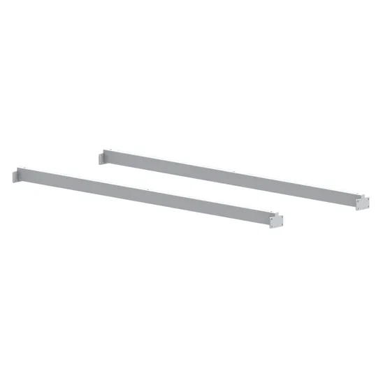 Bare longitudinale, metal, gri metalic, L 1600 mm, sectiune 50 x 20 mm, Set 2 Buc