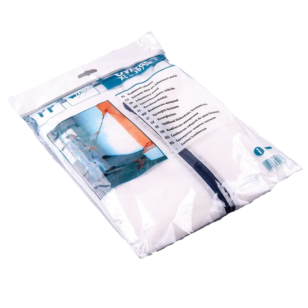 Costum cu gluga PP protectie pulberi de praf, Color Expert, XXL
