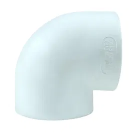 Cot PPR 90° Supratherm, filet interior, 50 mm, alb
