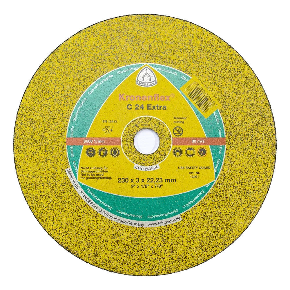 Disc debitare piatra, Klingspor 13491, 230 x 22.23 x 3 mm