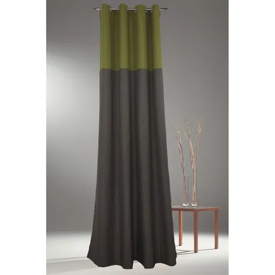 Draperie 2404-40, gri/verde, 130 x 245 cm