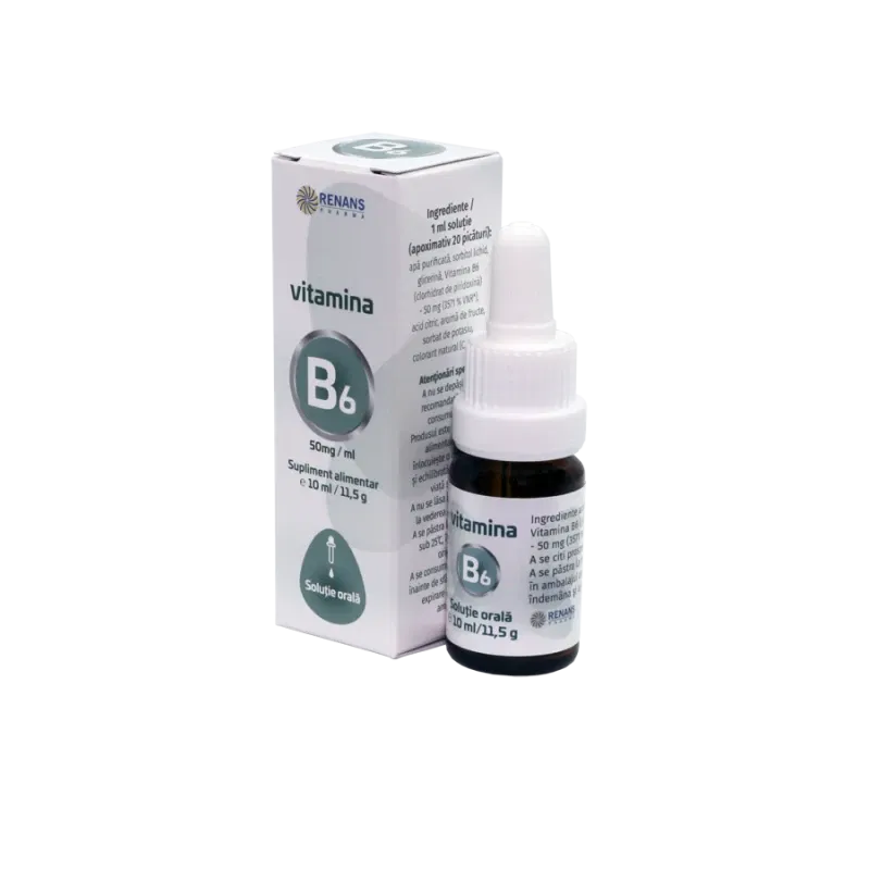 VITAMINA B6, solutie 50mg/ml, 10ml RENANS PHARMA