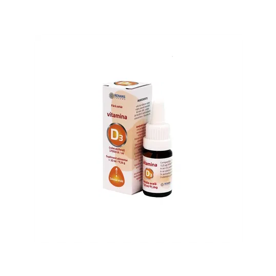 VITAMINA D3, solutie 17000 UI/ml, 10ml, RENANS PHARMA