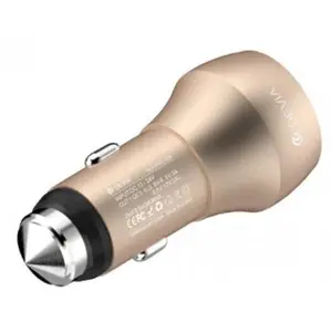 Incarcator Auto Devia Hammer, 2 x USB, 3.0A (Auriu)