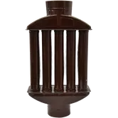 Recuperator caldura emailat, maro mat, D: 130 mm