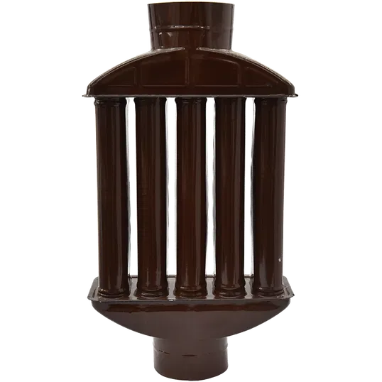 Recuperator caldura emailat, maro mat, D: 130 mm