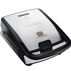 Sandwich maker Tefal Fast Food Collection SW854D16, 700 W (Inox/Negru)
