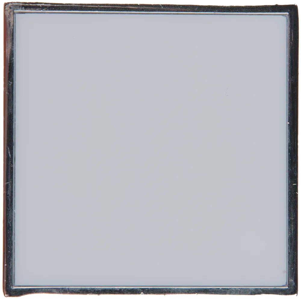 Buton cu insertie Arma BR 172, metal, 25 x 32 mm, crom - alb