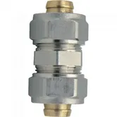 Racord egal pentru teava multistrat, alama, 20 x 20 mm
