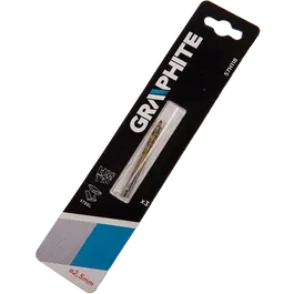 Set 3 burghie Graphite, HSS-TiN, pentru metal, 2,5 mm