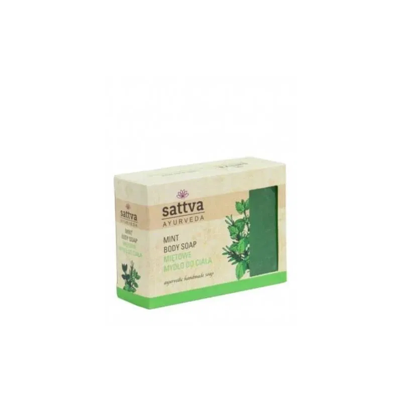 Sapun cu glicerina si menta, 125g – Sattva Ayurveda