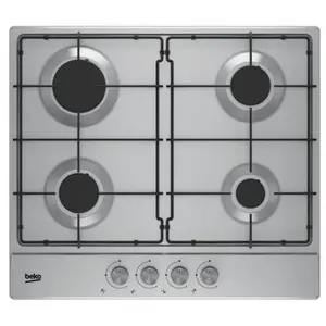 Plita incorporabila Beko HIAG64223SX, Gaz, 4 arzatoare (Inox)