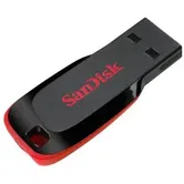 Stick USB SanDisk Cruzer Blade, 128GB, USB 2.0 (Negru/Rosu)