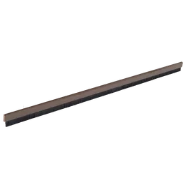Prag izolator Geko Aluflex, aluminiu + PVC, perie nylon, maro