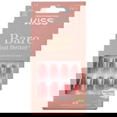 Unghii false Bare but Better Nude Medium Coffin, 28 bucati, Kiss