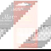 Unghii false Bare but Better Nudies Short Squoval, 28 bucati, Kiss