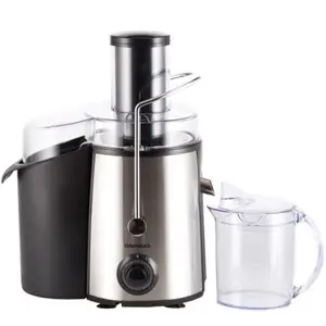 Storcator de fructe si legume Daewoo DPJ225X, 1000 W, 2 viteze, container pulpa 2 litri, container suc 1 litri (Negru/Argintiu)