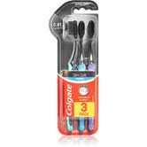 Colgate Slim Soft Active Periuțe de dinți moi cu cărbune activ 3 buc