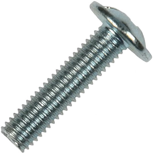 Surub cap bombat combinat, uz general, otel zincat, M6 x 80 mm