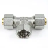 Teu pentru teava multistrat, alama, filet interior, 20 mm x 3/4 inch x 20 mm