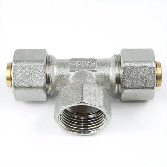 Teu pentru teava multistrat, alama, filet interior, 20 mm x 3/4 inch x 20 mm