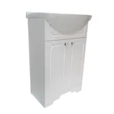 Mobilier de baie Sanitop Rustik Antik, baza cu lavoar, alb, 60.5 x 47.5 x 83.5 cm