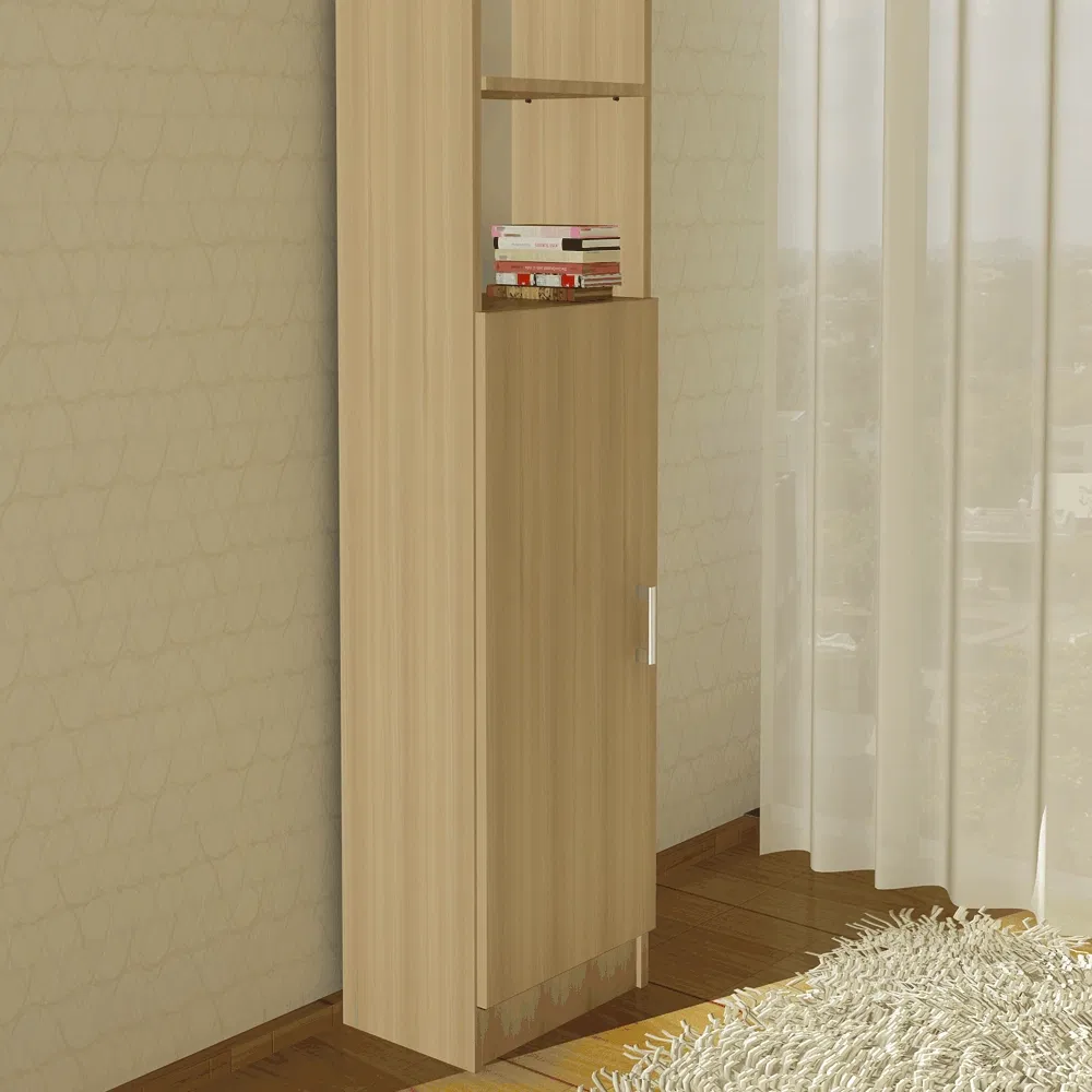 Dulap cu 4 rafturi pal melaminat, sonoma, 40 x 28 x 202 cm