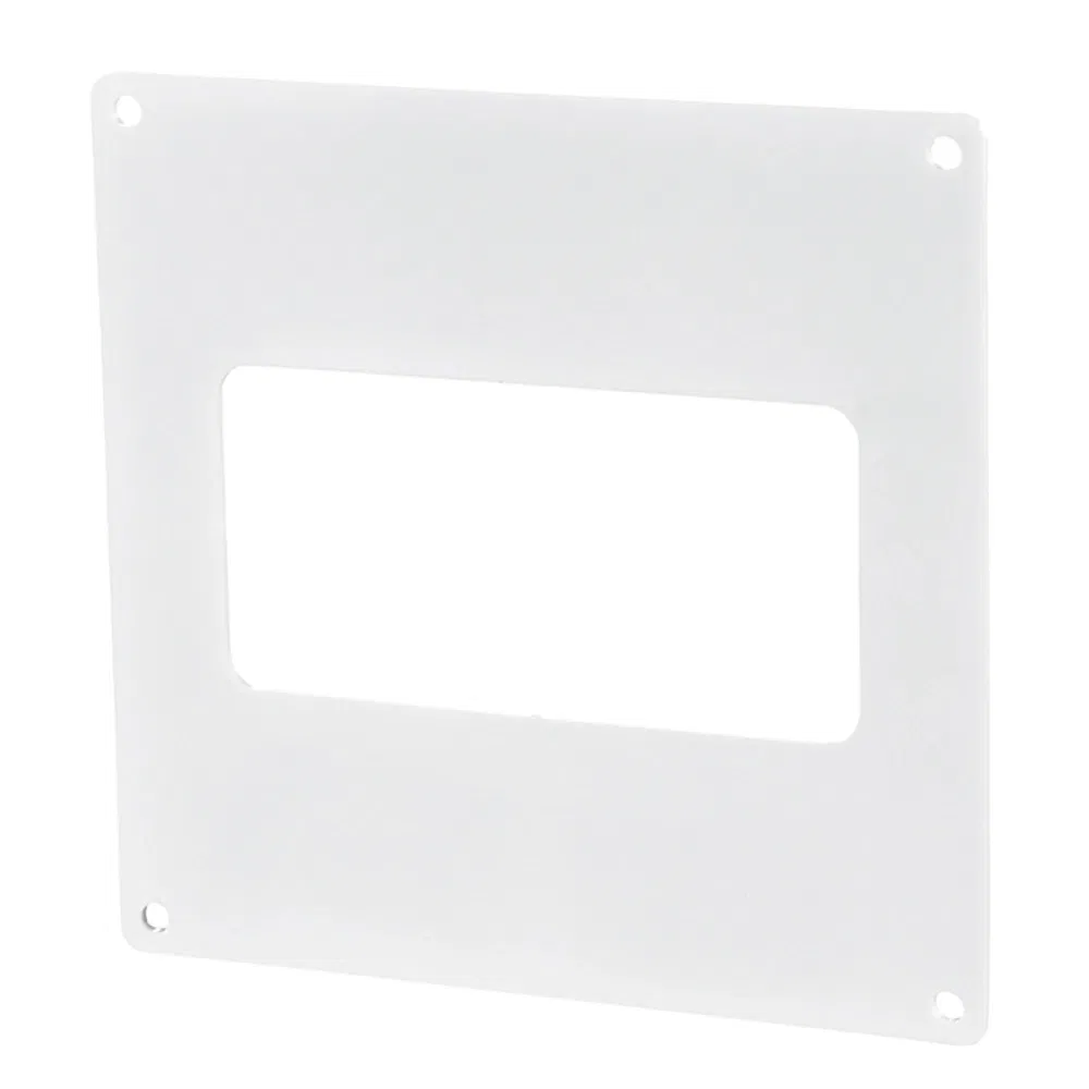 Placa pentru perete Vents, alb, tub rectangular, 55 x 110 mm