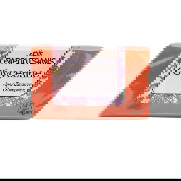 Sapun glicerina rosu, 125g, Papoutsanis